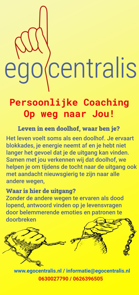 EgoCentralis's tweet photo. 1 van onze producten is uiteraard persoonlijke coaching. Loop je vast of heb je verschillende levensvragen? Wil je patronen doorbreken? Klaar zijn voor de onbekende toekomst?

#persoonlijk #groei #ontwikkeling #toekomst #brochure https://t.co/hWwR2ZNUPi