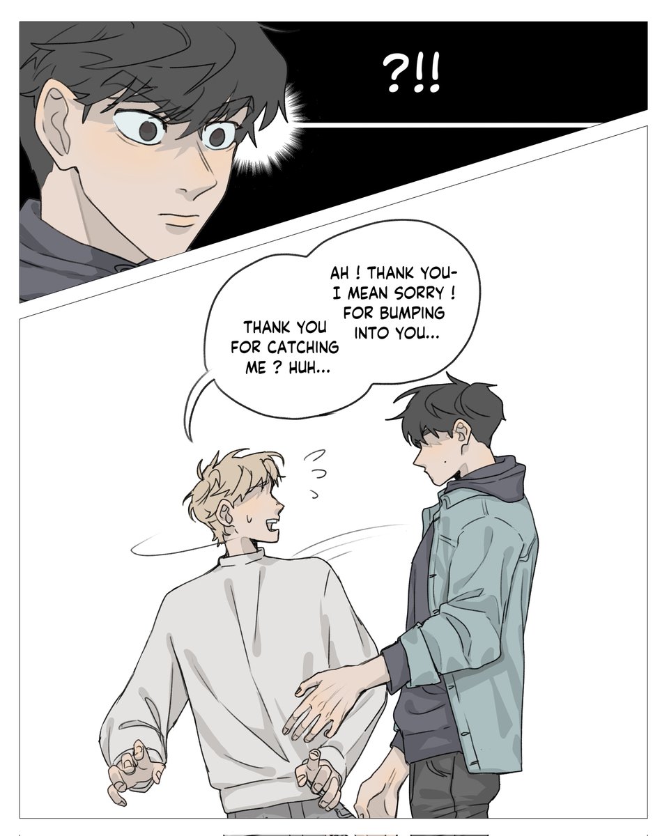 Short comic of my OCs Duck-Hwan and Gealan from my universe Over The Fence ! 