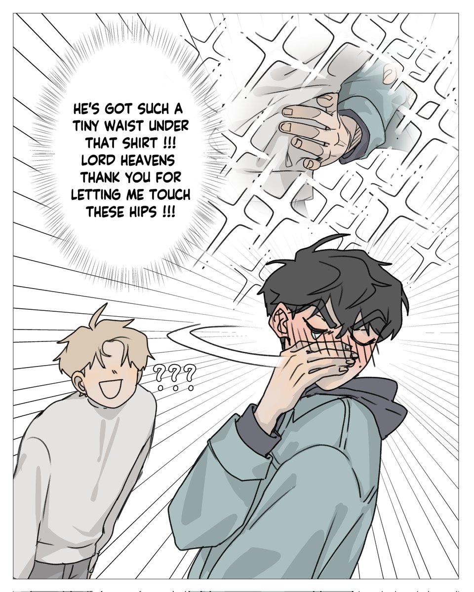 Short comic of my OCs Duck-Hwan and Gealan from my universe Over The Fence ! 