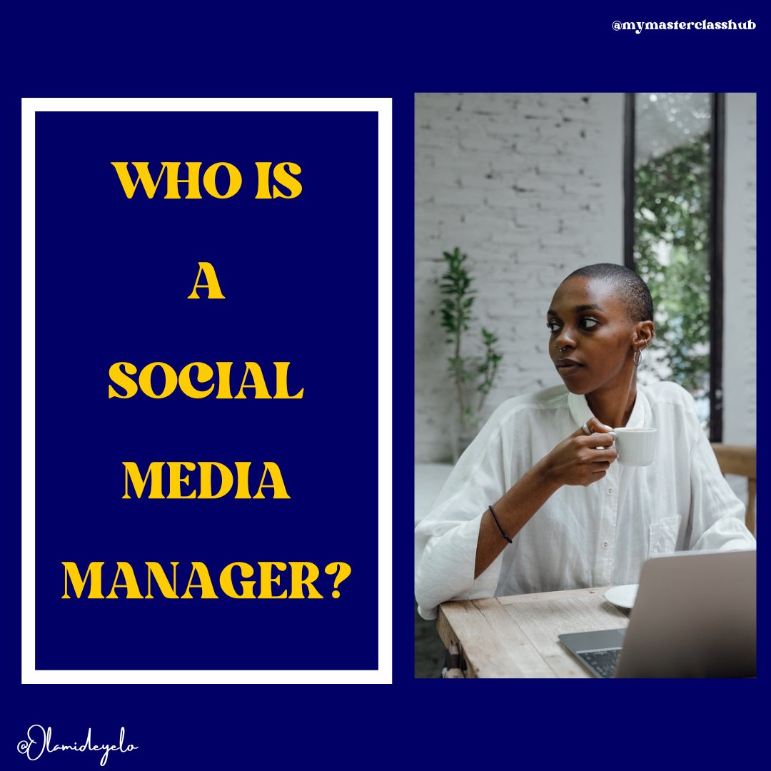 MasterclassHub's tweet photo. Social media managers are in high demand across the world and I personally get requests to recommend them from time to time.

#socialMedia #Tips https://t.co/YOZyqP5HVp