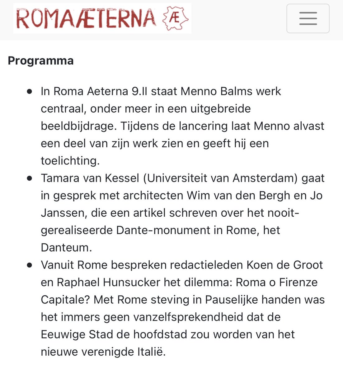 Over iets meer dan een uur begint onze lanceringsborrel! Heb je je nog niet ingeschreven, dan kan dat nu  nog: docs.google.com/forms/d/e/1FAI… #rome #event #florence #romaviafirenze #tijdschrift #lezing