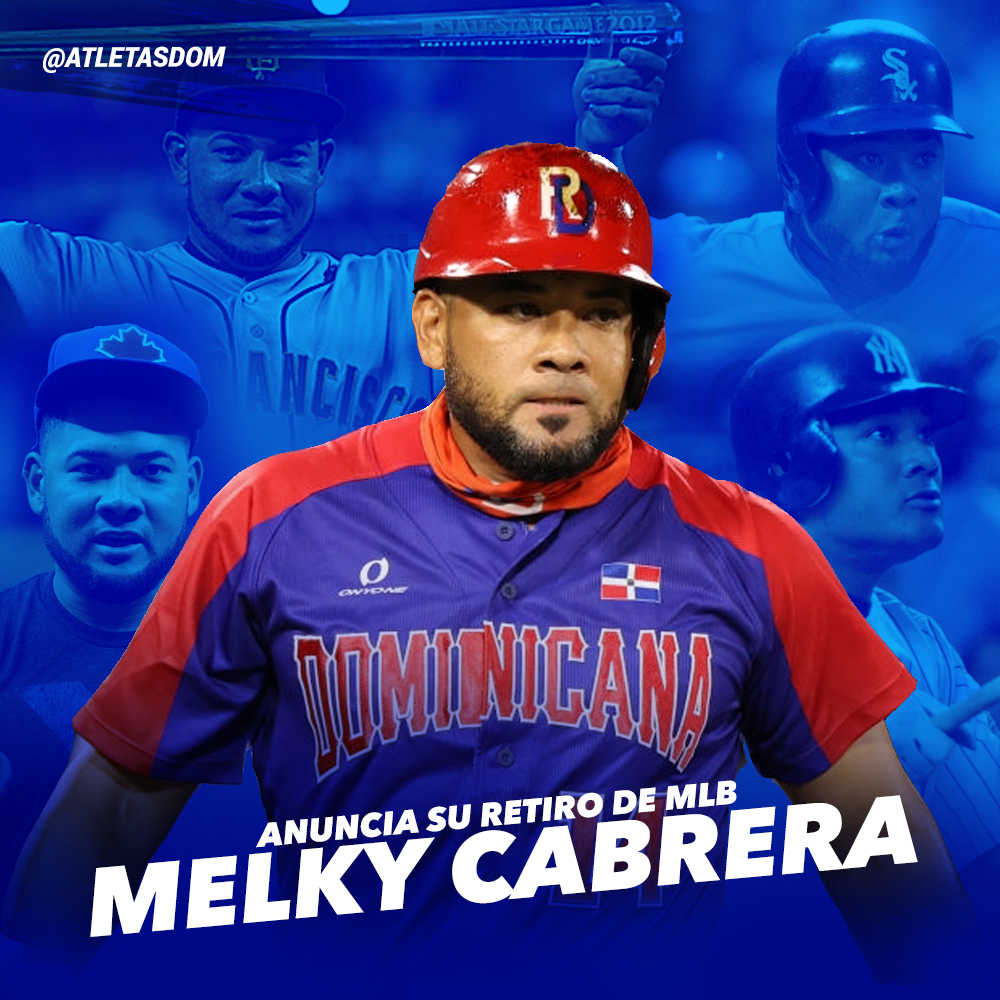 atletasdom's tweet photo. Tras 15 años en MLB, Melky Cabrera anuncia retiro definitivo de Las Mayores. En post de IG, el también OLIMPICO en #Tokyo2020 y Campeón de la Serie Mundial de 2009, está actualmente con las Águilas Cibaeñas, como líder de HRs en este Round Robin #PlatanoPower #OrgulloDominicano https://t.co/DEe7wtmE27