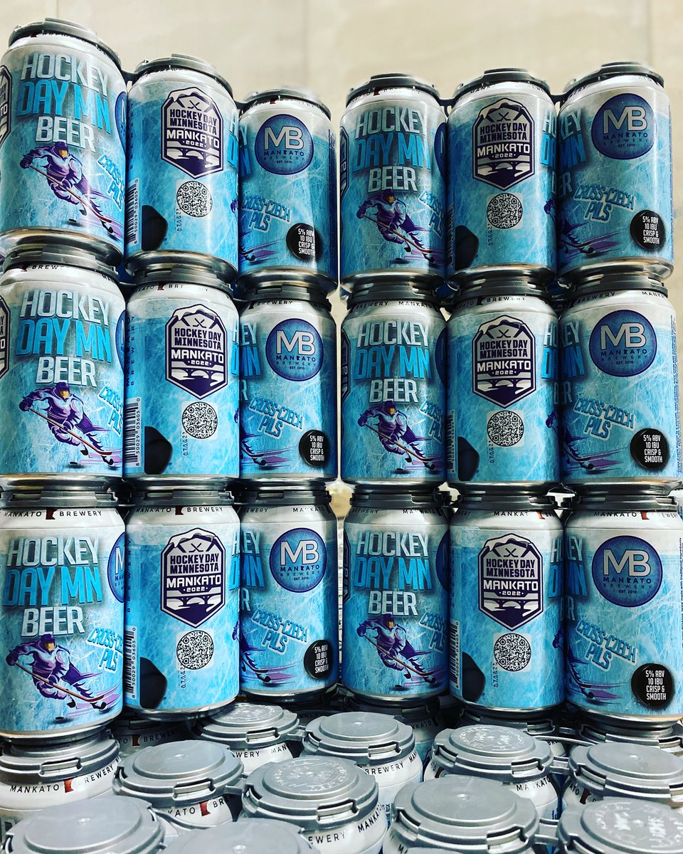 CraftBeerMktoMN's tweet photo. Hockey Day Minnesota is approaching fast. Celebrate the state of hockey and enjoy Mankato Brewery’s Hockey Day MN Beer Cross-Czech Pils! 
-
#hockeyday #hockeydayminnesota #hockeylife #hockeyevents #craftbeer #mncraftbeer #craftbrews #mnbrewery #mnbreweries https://t.co/aAVP1hgox9