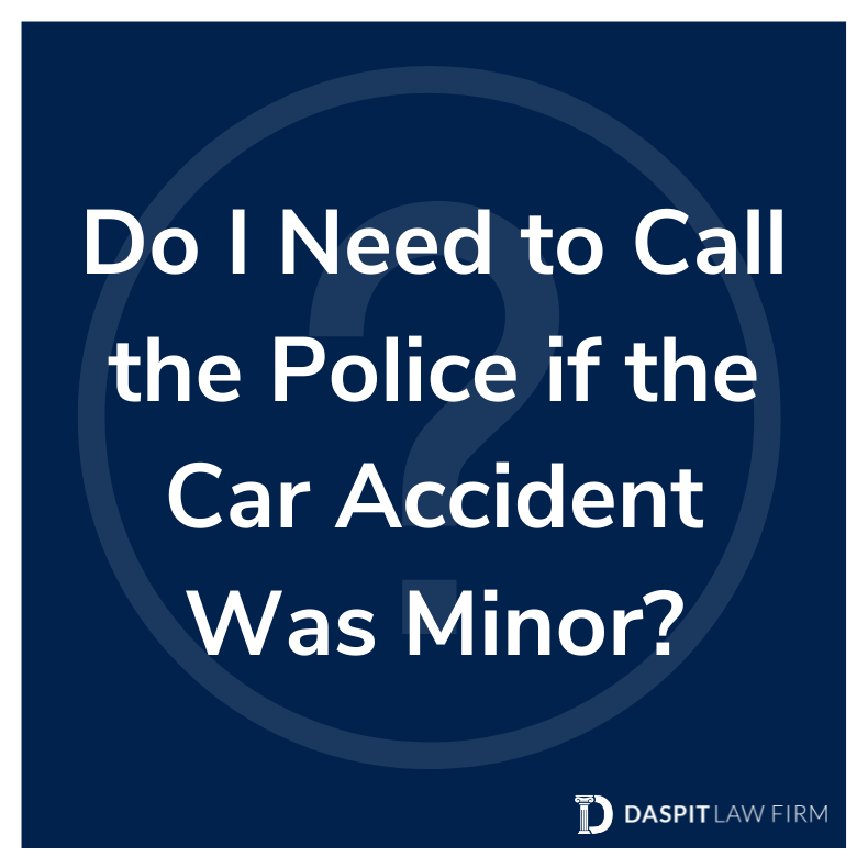 #FAQFriday | Calling the police after a car accident might seem like an unnecessary hassle if the accident was minor. However, it can be extremely beneficial if you decide to file a personal injury claim.