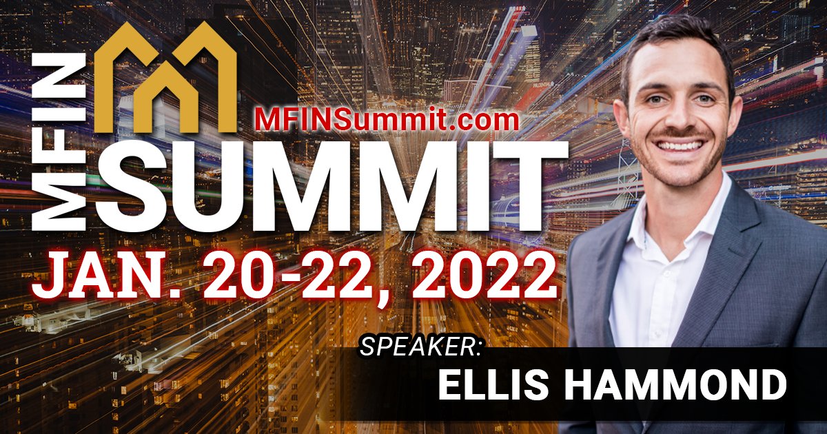 We are excited to announce that Ellis Hammond will be speaking at the #MFINSummit this January!

For more details and to get your ticket, please visit mfinsummit.com.

#multifamilyinvesting #multifamilyinvestornation #realestateinvesting #apartmentinvesting