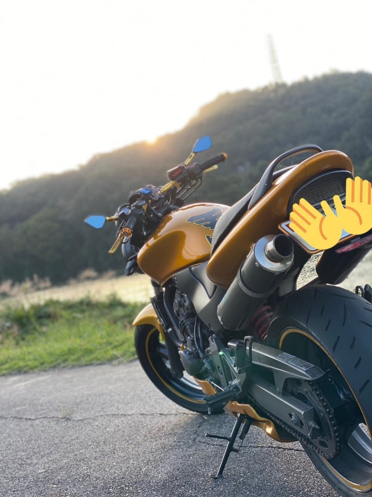 Naotin_Rider's tweet photo. 名前  :  なおちん
性別  :  男
年齢  :  20代
住み  :  愛知
愛車  :  HORNET250(キャンディ金)
好き  :  バイク
一言  :  見かけたらヤエーよろしく！

#バイク乗りとして軽く自己紹介 
#バイク乗りと繋がりたい 
#ホーネット250
#ホーネット乗りはリツイートしてくれるらしい https://t.co/Bbns5BT2nh