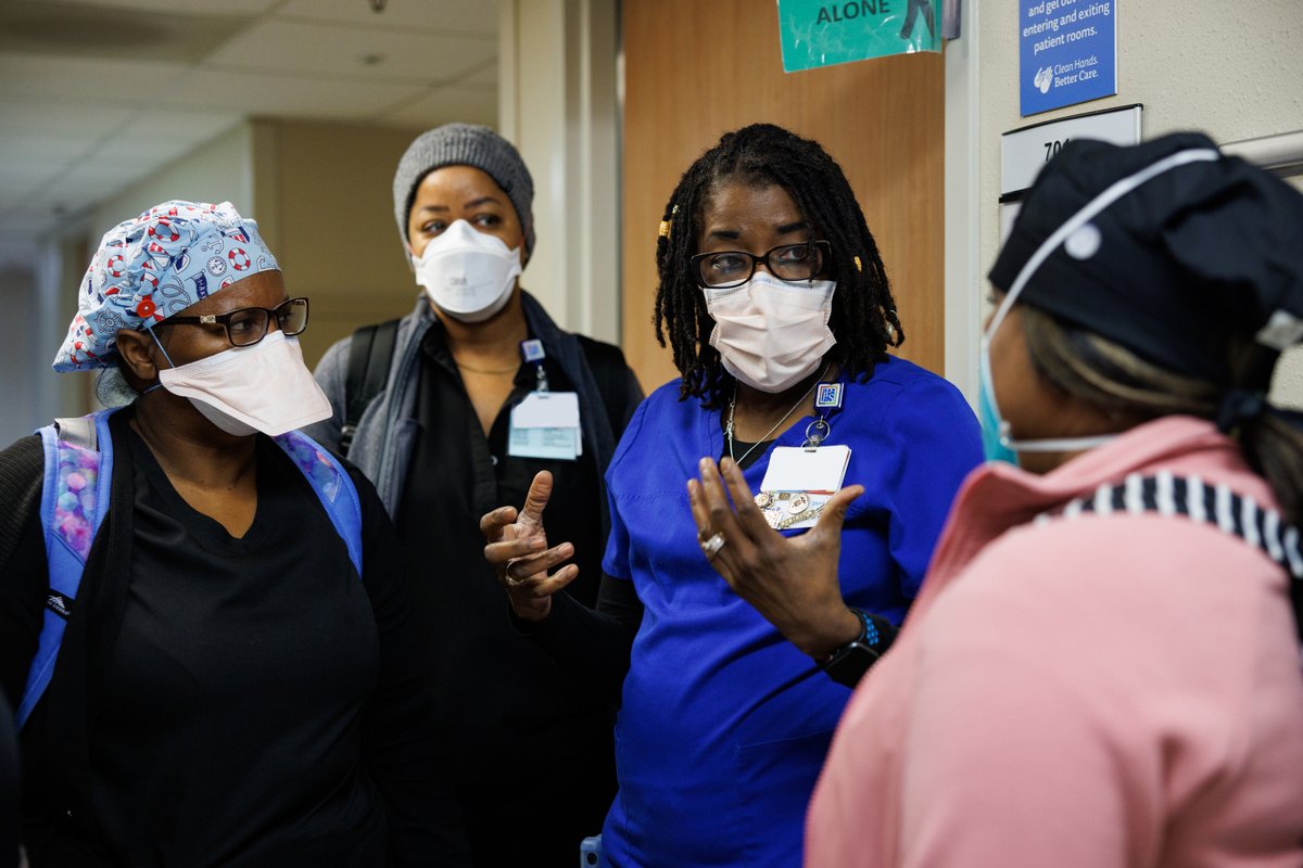 JPS_Health's tweet photo. They’re here! The 49 traveling #nurses and respiratory therapists provided by the State of Texas have arrived at the JPS Main Campus and are getting orientation and training ahead of diving in to help provide patient care during the current COVID-19 surge. Welcome! #TGINurses https://t.co/VyG2ZWljVA