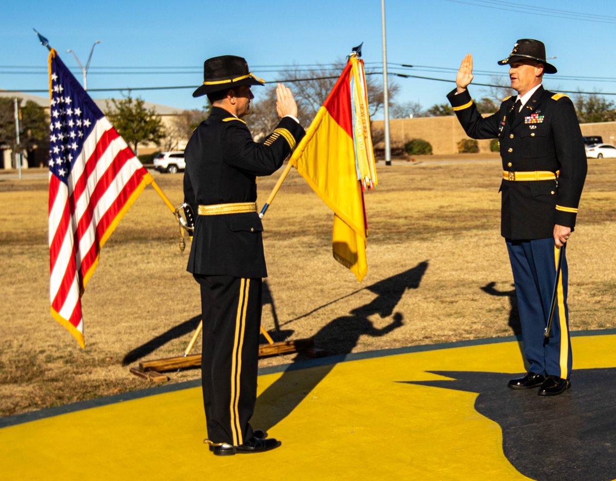 We celebrated Nathaniel Crow’s brevet system #promotion to Colonel yesterday.

 “When I welcome new leaders to the team at the patch ceremony you all know I say we need competent, caring, confident and courageous leaders and that is Nate Crow,” <a href="/1cav_cg/">1cav_cg</a>, said. 

Congratulations!