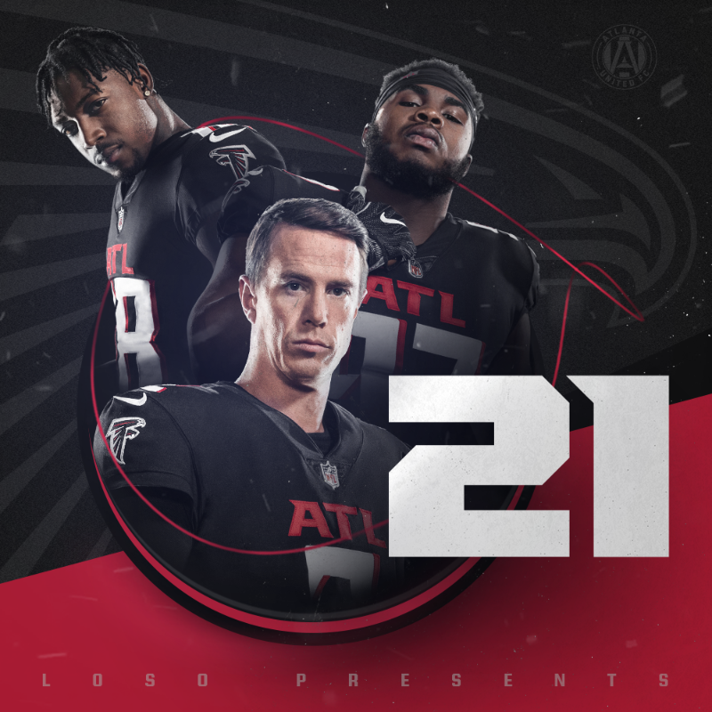Loso_Fresh's tweet photo. Some of my Favorite projects from the 2021 Falcons Season. S/O to the Falcons Creative Team👏🏽 

#atlantafalcons #smsports #2021reel #LosoPresents