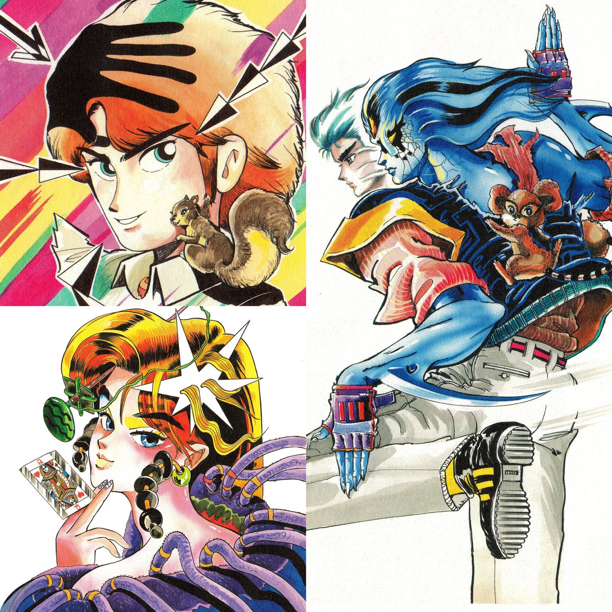Hirohiko Araki's art evolution, from 1983 to today.