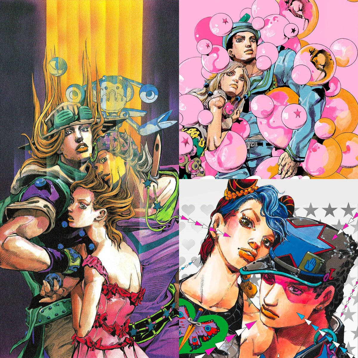 ByAraki's tweet photo. Hirohiko Araki’s art evolution, from 1983 to today. https://t.co/dPzPyxPKea