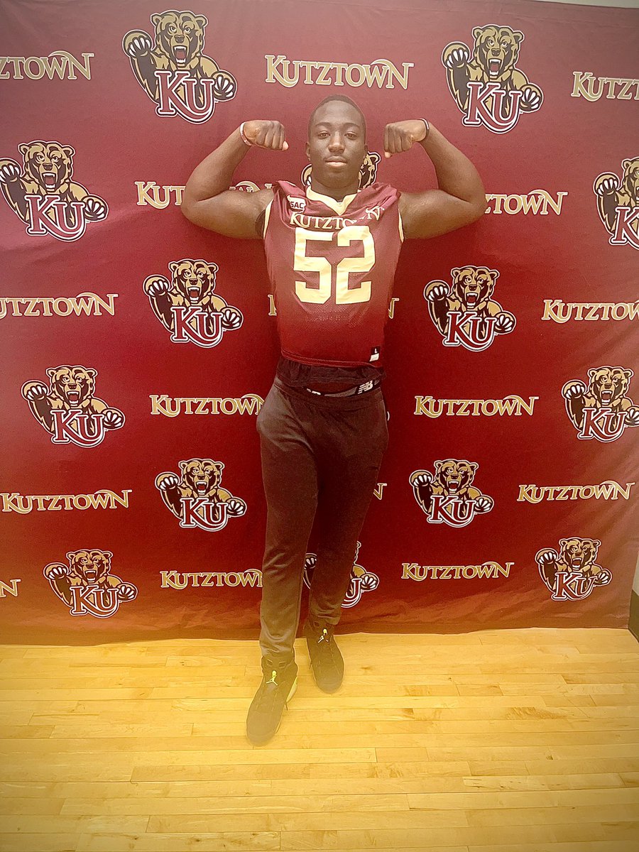 IbeDiawara's tweet photo. Alhamdulillah. Blessed to receive an offer from Kutztown University. #ItsGoodToBeGolden #BearDown 🐻 https://t.co/LMNDjvBV4B