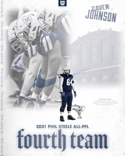 Gaven Johnson held down the left side of the line as an offensive tackle for BU.
(<a href="/gaven_johnson64/">Gaven Johnson</a>)

#ButlerWay