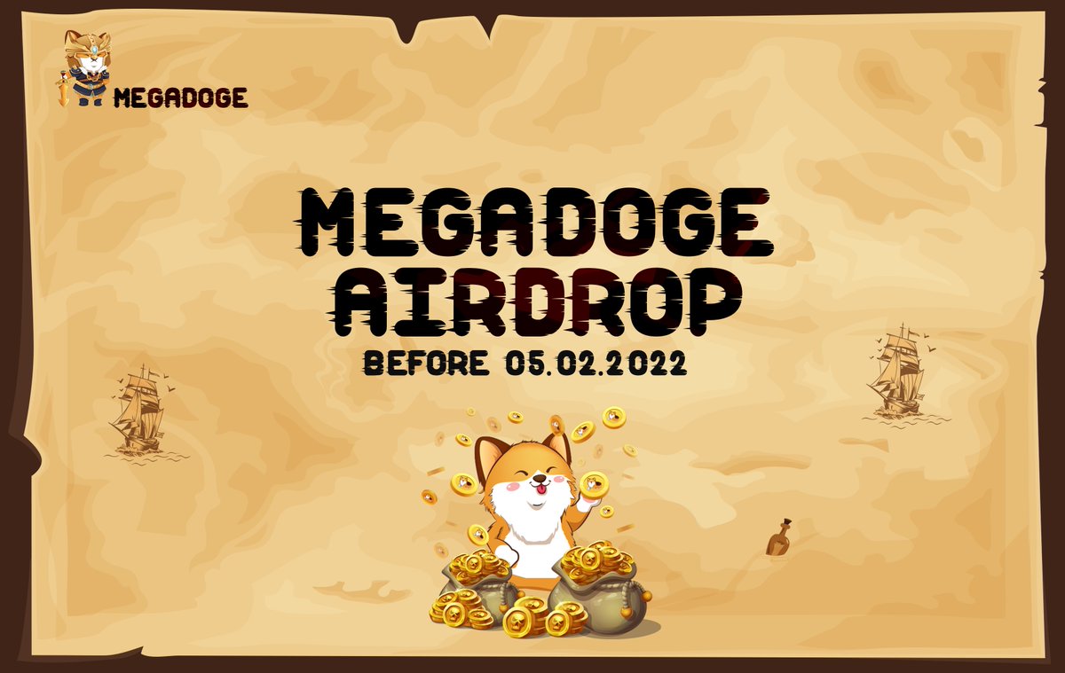 🔥🔥Don't forget to join MegaDoge Airdrop 

✅Click MegaDoge Airdrop Bot t.me/MegaDogeAirdro… to complete all tasks

➡️ Top 10 referral: each user will get 500 $MegaDoge
➡️ Random 1500 users: Each user will get 10 $MegaDoge

#MegaDoge #Airdrop #20000MegaDoge #bigbounty