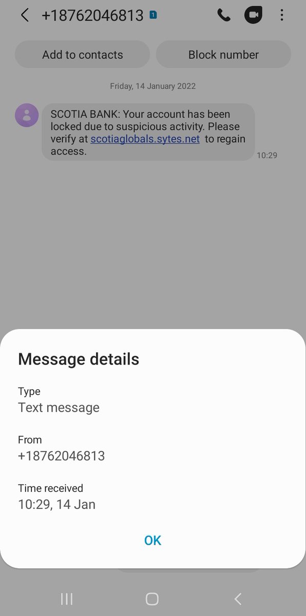 transitionyte's tweet photo. Here's the deal: I got a text.  Didn't click on the link, because I was suspicious. Called customer service and told them that I don't have an account. Never have. I They recommended I contact your phishing people. So here it is. It may be something, it may be nothing. Bye! https://t.co/sOoRGiMlAs