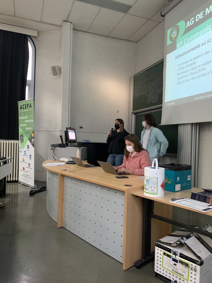 Pharma_ACEPA's tweet photo. 👉🏼Hier se déroulait l’assemblée générale de mi-mandat pour le bureau de l’ACEPA. 

🗣L’occasion pour le bureau de faire le point sur les actions menées durant le 1er semestre et de présenter les projets du second semestre.

Beaucoup de projets arrivent💪🏼 https://t.co/5y1k2eUBms