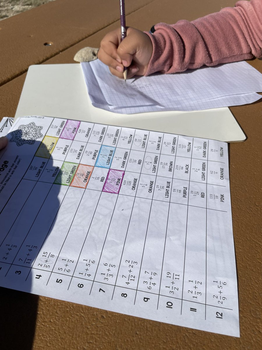 davenport5th's tweet photo. I have to brag on this one: she was having trouble remembering the steps so she decided to work through recess until she got it!! #hardworkingbees https://t.co/PTaD6AlRRp