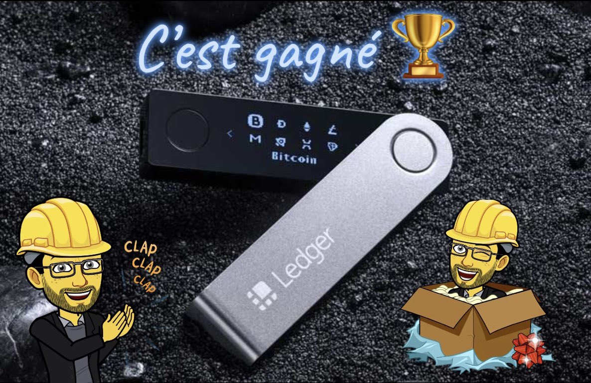 btcbusinessATH's tweet photo. Bravo @z75_ 🏆Une Ledger Nano X arrive chez toi pour sécuriser tes crypto 🔐 c’est carré 👌
#btcbusiness #ledger #onestensemble #Giveaway https://t.co/Ol1UHSnzjz