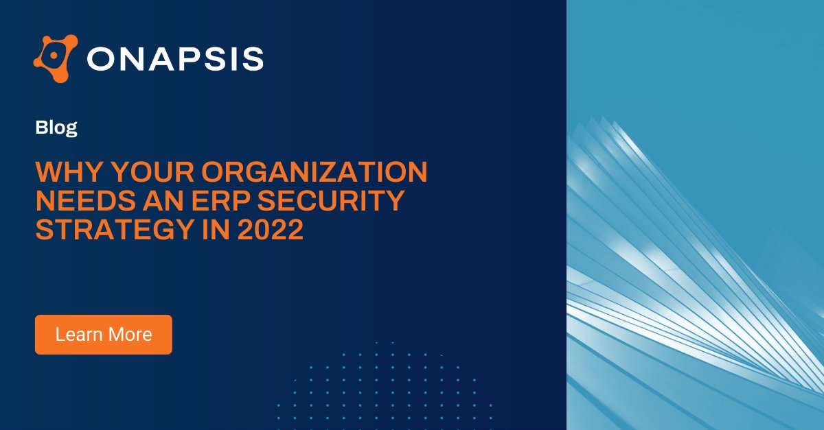 onapsis's tweet image. Securing ERP should be the #1 priority for 2022. Here&apos;s why: bit.ly/3FsI3BS

#ERPsecurity #itsecurity #appsec