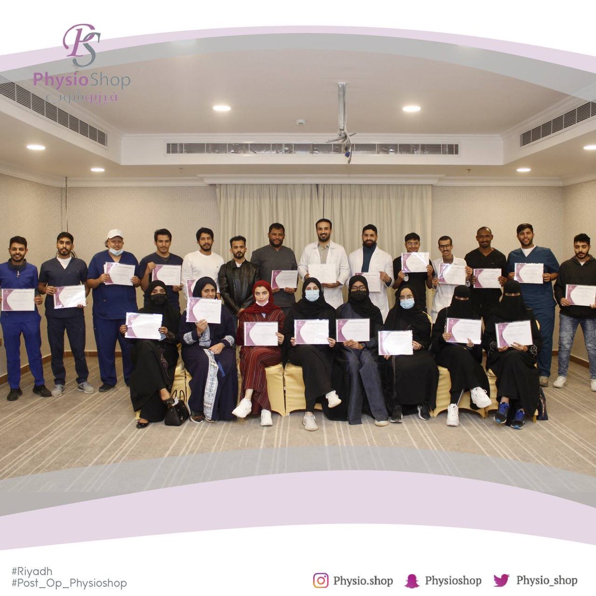 physio_shop's tweet photo. ابدع أ. محمد الدخيل في
#RiyadhSeason_physioshop

بتقديم دورة بعنوان
Post Orthopedic Surgery Rehabilitation

تعلم الحضور كيفية التعامل مع
حالات مختلفة بعد اجراء العمليات الجراحية
ومعرفة اهم البروتوكولات والخطط العلاجية لكل حالة

شكراً للمحاضر لعطائه
ونتمنى للحضور التوفيق https://t.co/f2yfcyDOJn