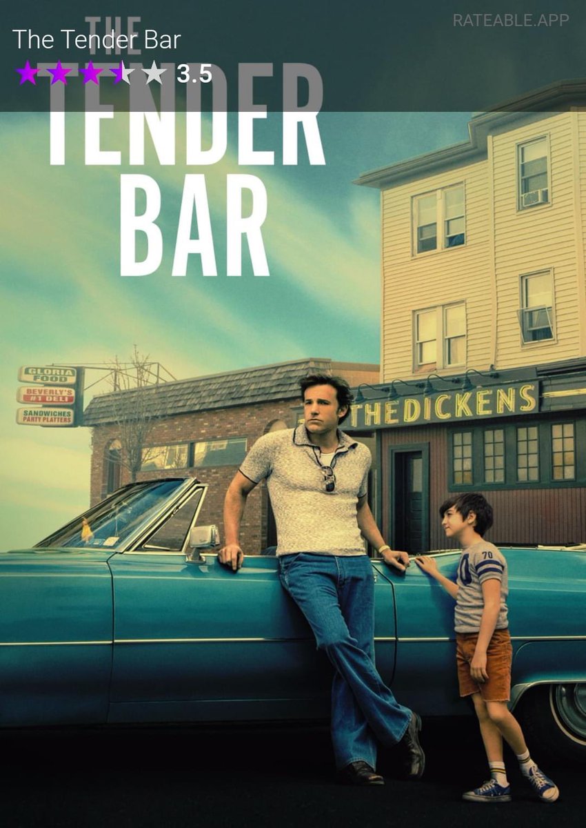 Rateable_App's tweet photo. Movie Night Tonight? 🍿

Share your ratings of movies &amp; TVseries on social media using Rateable 📲
Available on app stores.

This Friday’s movie is ‘The Tender Bar’. We rate the movie 3.5 stars ⭐️ What do you think?

#rateable #movieapp #thetenderbar @BenAffleck @itstyesheridan https://t.co/lcAFjP3sbf