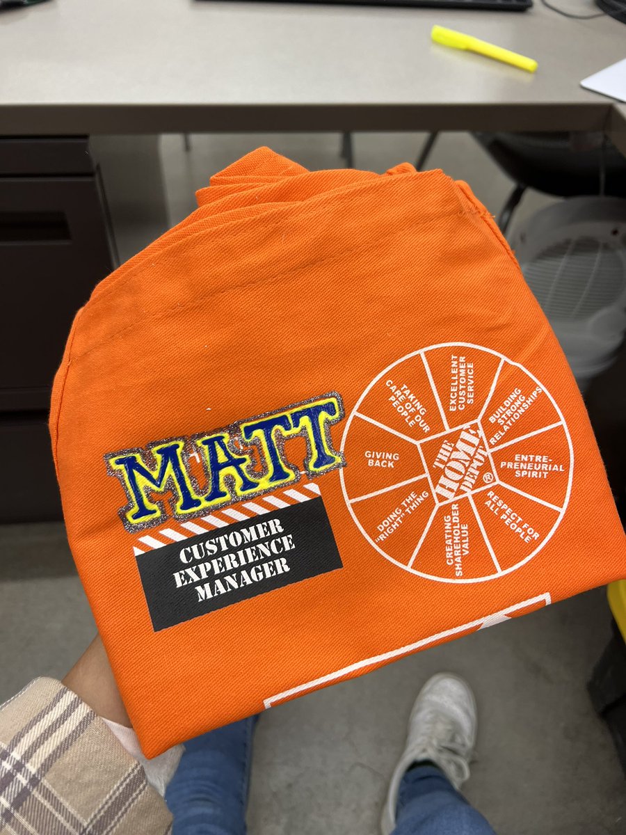 Decorated my first *NEW* CXM apron for @METMatt3807