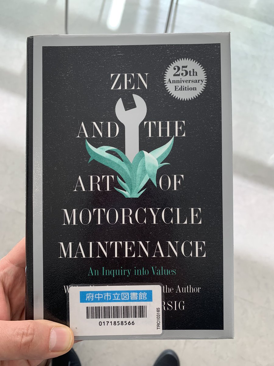 jiujitsujazz's tweet photo. @goodreads Zen and the Art of Motorcycle Maintenance (1974)🏍

I picked it up on my friend’s father’s strong recommendation. It’s supposed to be educational but yet funny. Let’s see. https://t.co/WpXBLFnIqS