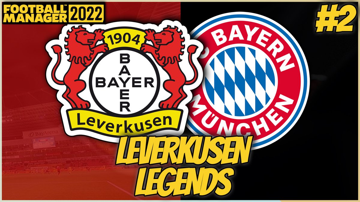 SteveRW29's tweet photo. Better late than never, episode 2 is live now!

https://t.co/7uQMY1q9Bv

#fm22 #fm #footballmanager #footballmanager2022  #Leverkusen #Bayern https://t.co/y0tYQE5Zbb