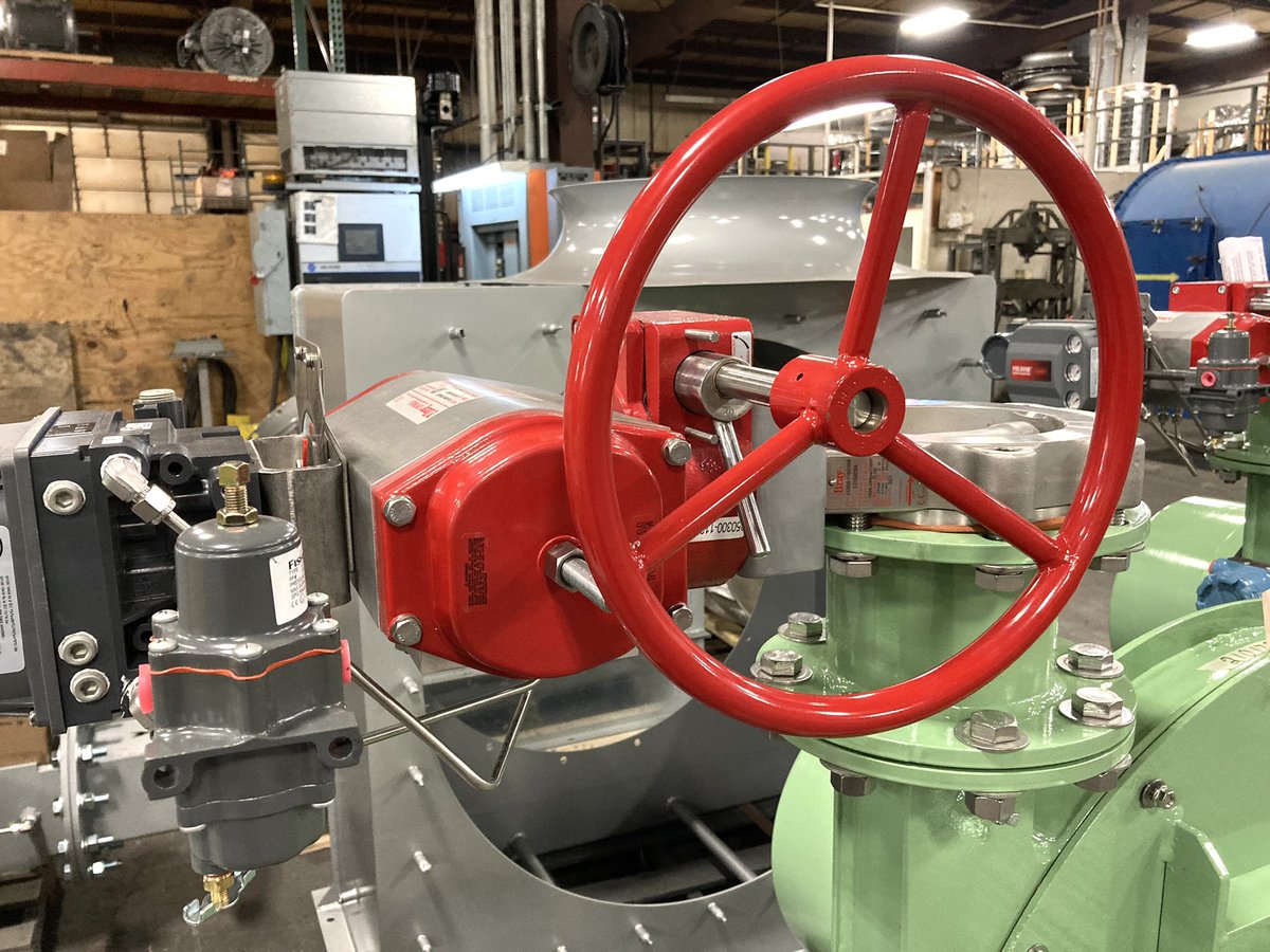 These casing cooling units have stainless steel valves for optimal performance in cooling power generation turbine casings in -45 F temperatures in Alberta, Canada!  #powergeneration  #industrialfans #turbines #engineering #industrialmanufacturing #ibilife #whyibi #globalsupplier