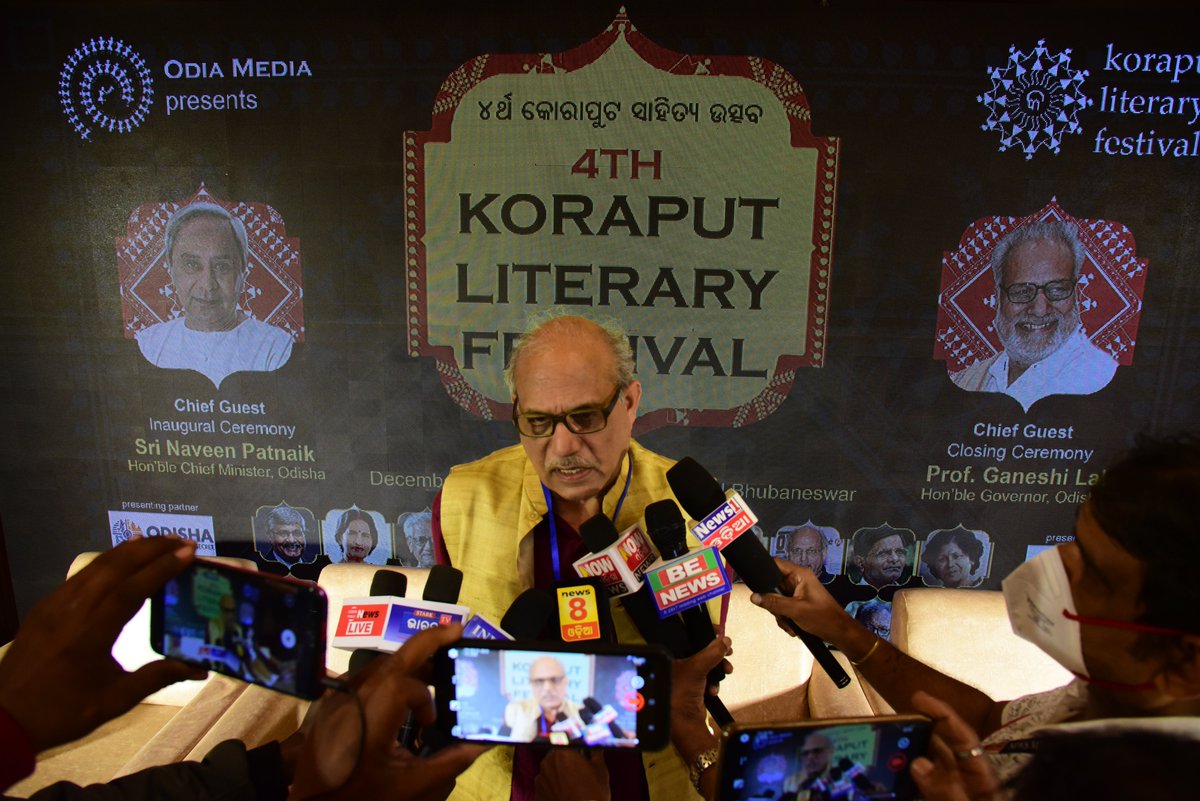KoraputLitFest's tweet photo. MEDIA BRIEFING 
------------
4th KORAPUT LITERARY FESTIVAL
Organised by Odia Media Private Limited
Publishing partner @peninbooks
Festival director @AuthorSubhransu
26 December 2021 https://t.co/G4l9I2zCU2