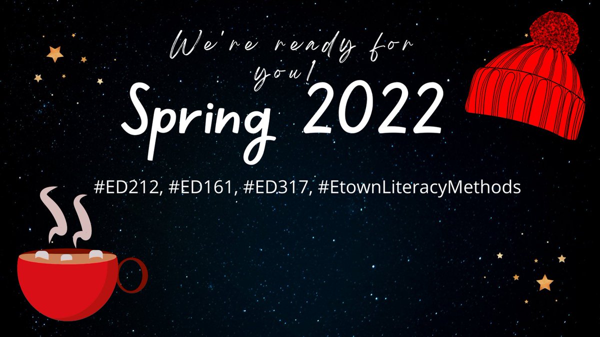 Excited to see what stellar things the <a href="/EtownCollege/">Elizabethtown College</a> spring 2022 semester will bring! Excited to meet all of my <a href="/EDDeptEtown/">Elizabethtown College Education Department</a> students next week! #ED212 #ED161 #ED317 #EtownLiteracyMethods