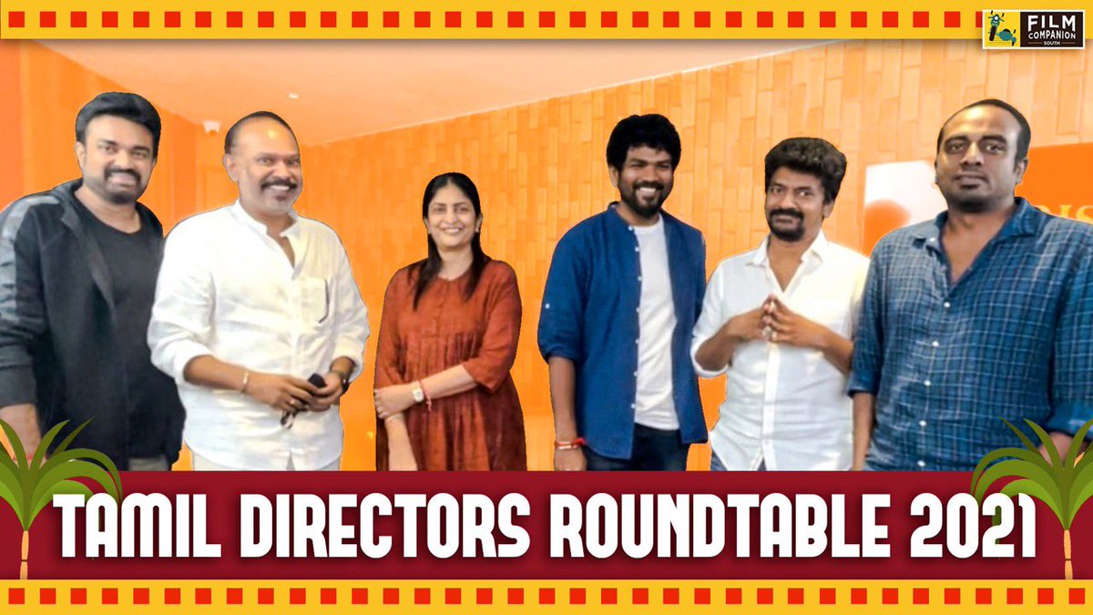 FCompanionSouth's tweet photo. Every good thing takes time! 
So here it is - The Film Companion South Tamil Directors Roundtable.
https://t.co/clumTFfWjs https://t.co/toAPs1Jiwp
