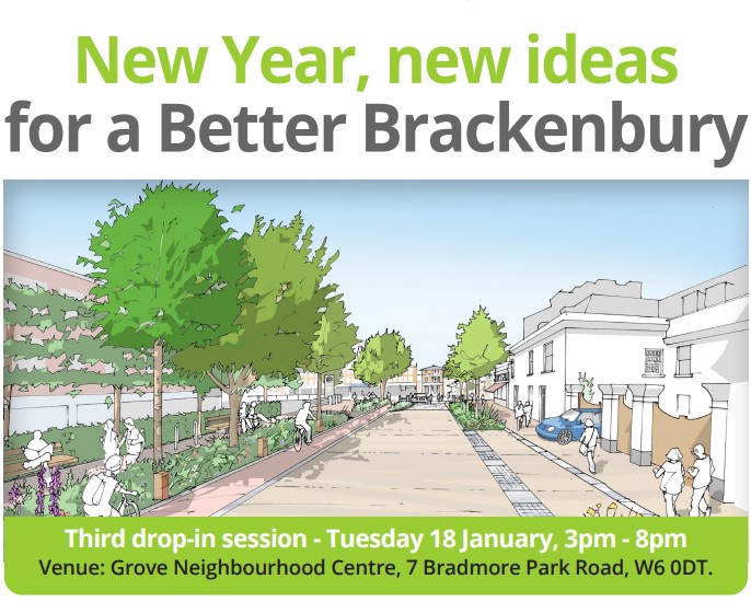 Join us at the next drop-in session of Better Brackenbury on Tuesday 18 January at the Grove Neighbourhood Centre - mailchi.mp/99d2d1084f3d/j…
