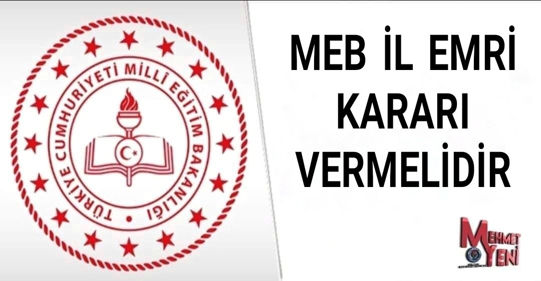 MEB Aile bütünlüğünü korumak için il ve ilçe emri vermesi gerekir.

#MEBilemriGecikmesin 
#MEBilemriGerekli
