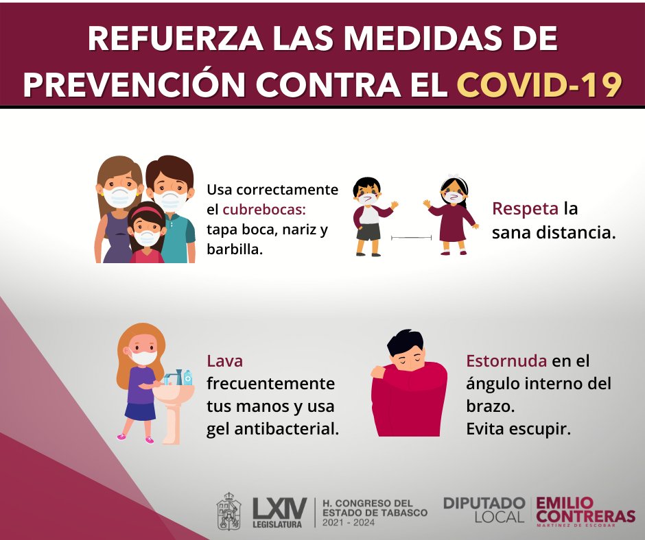 EmilioCMDE's tweet photo. Amigos los exhorto a que TODOS sigamos cumpliendo las medidas de prevención. 
¡Cuídense mucho! https://t.co/Bbjm1WXpLB