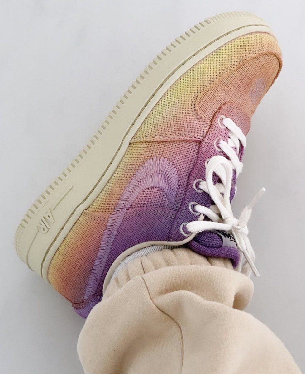 tie dye air force 1 stussy