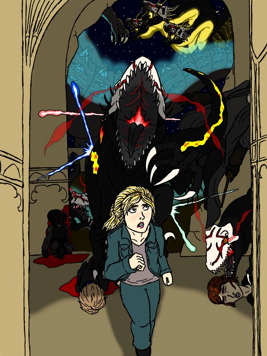 Enrique Javier Yanez on X: Another part of a group of pieces Ive done  inspired on the fanfiction Im working on, starring Buffy running from a  Grimm infected (RWBY) IndoRaptor (Jurassic World).