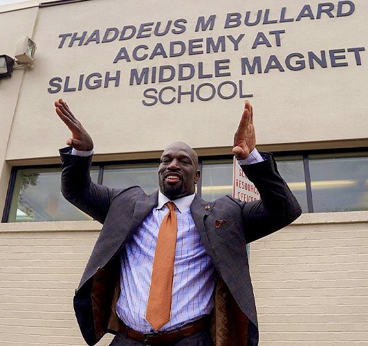 It’s not every day you get a school named after you. ✊🏾 Bro. @titusoneilwwe!  #omegapsiphi