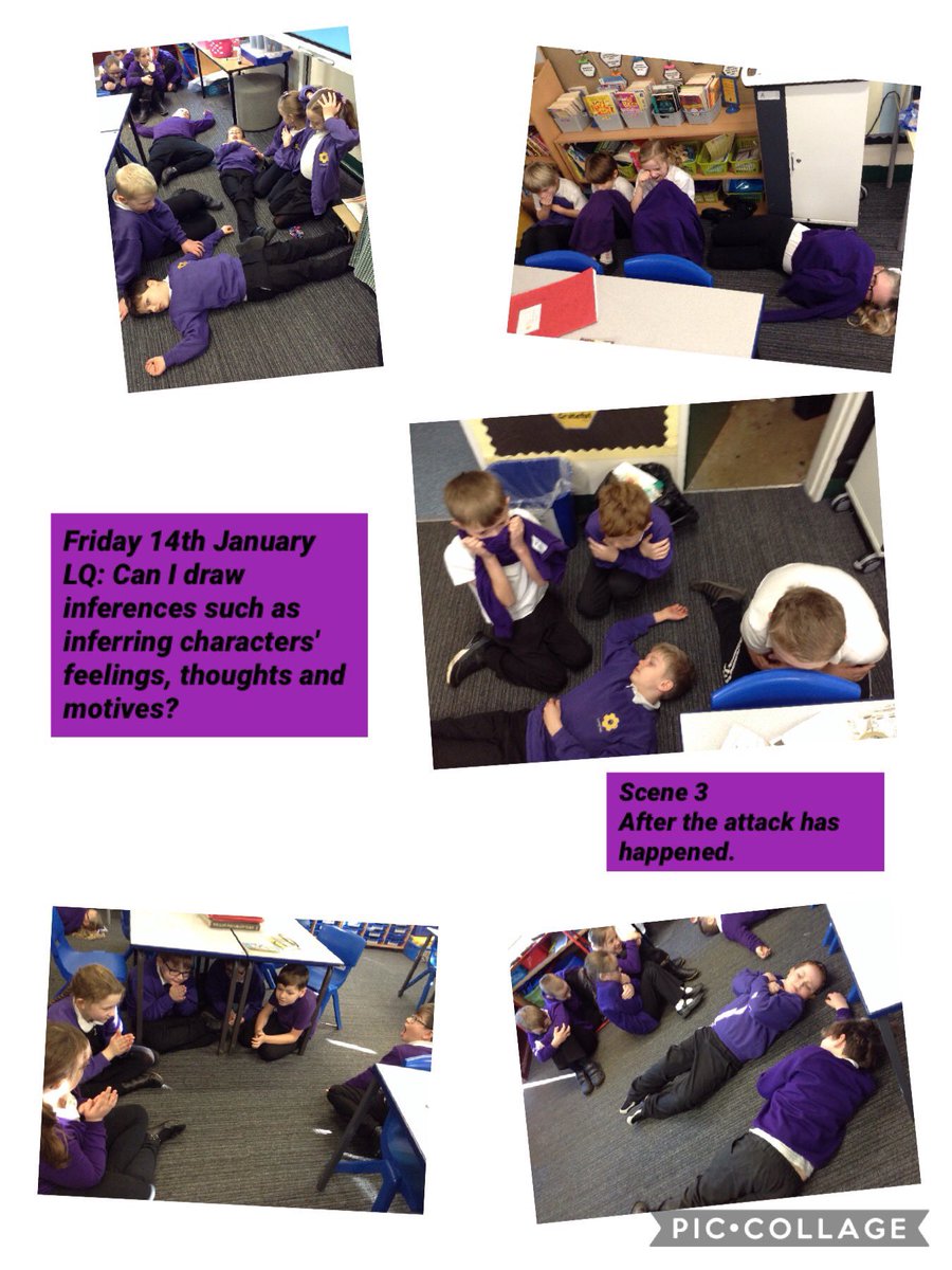 Y4LaceyField's tweet photo. Year4 are reading Arthur and the Golden Rope in English. Today, we were freeze framing how the townsfolk may have reacted to the wolf attack. #beeyondbrilliant #beontheteam #becurious https://t.co/F3URV3f2bS