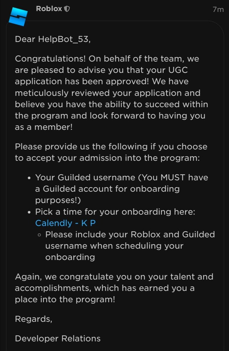 H_Bot533's tweet image. 🎊Hi everyone! I'm so happy to announce that I got accepted in the UGC Program!!! 🎊 I'd like to thank everyone who's supported me! 🥞
#Roblox #RobloxUGC