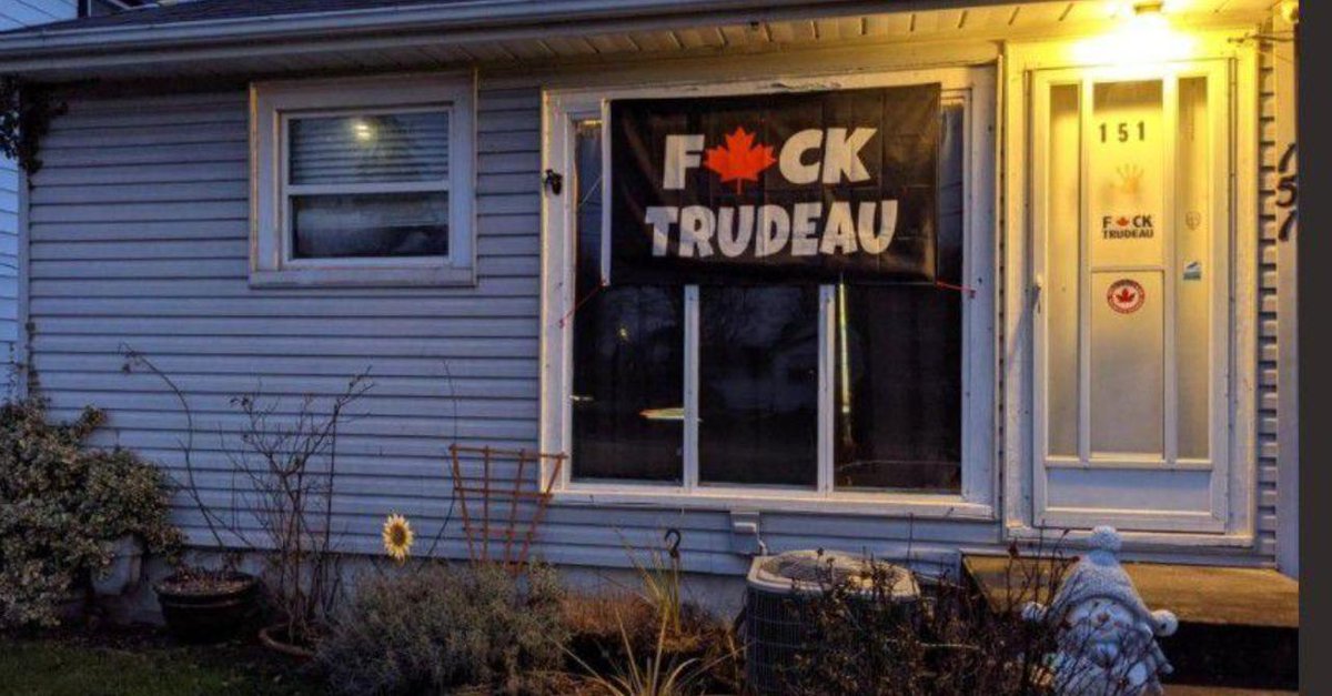 nationalpost's tweet image. Ontario homeowner allowed to keep flying anti-Trudeau flag after town backs down nationalpost.com/news/canada/on…