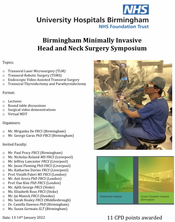 George Garas PhD DIC FRCS FEBORL-HNS tweet media