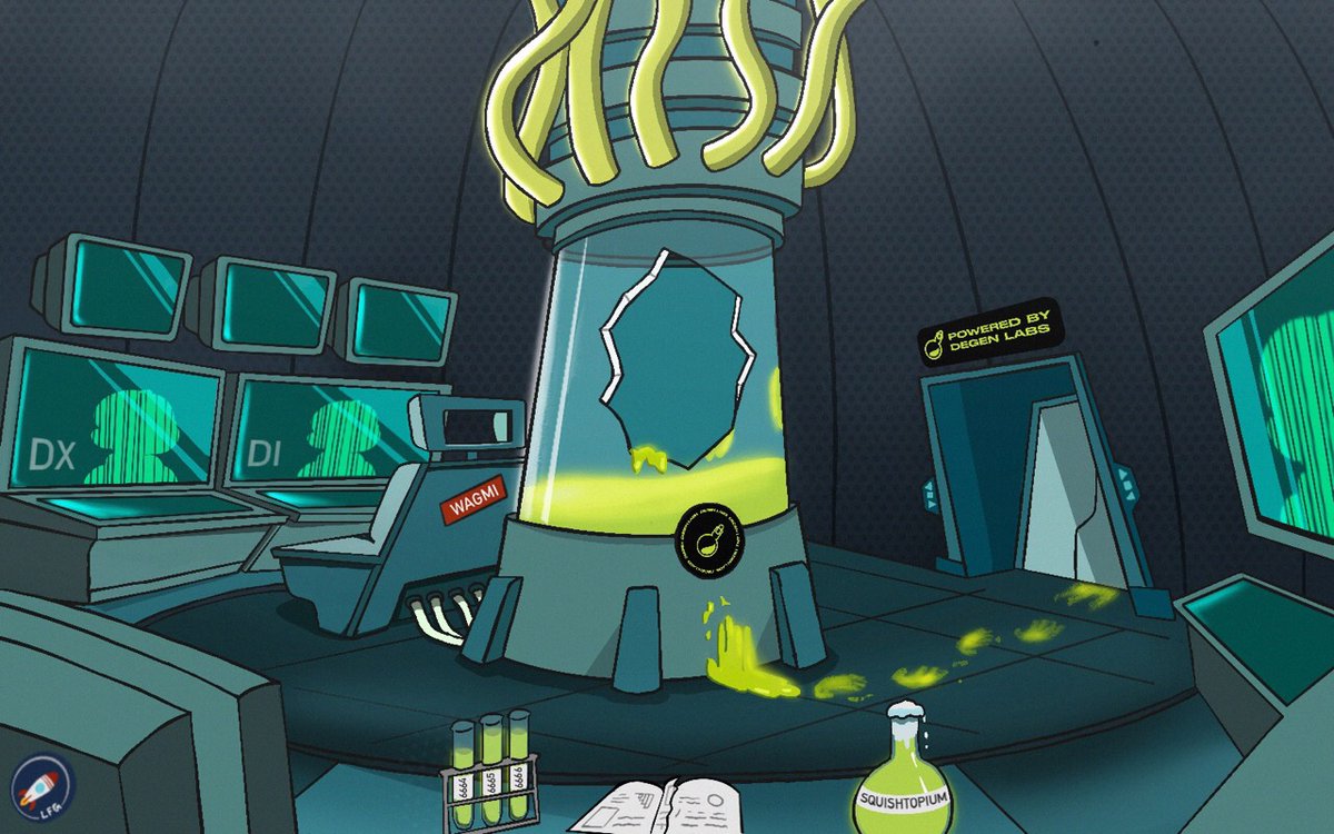 DegenLabsNFT's tweet photo. Degen Labs is ready for incubation. 🧪

MINT LIVE FOR 24 HOURS ONLY!

🔗 https://t.co/87y4hLluGT

#SquapeIN #MDMA #Degen #DegenLabs #MutantFam  #NFTCommunity #Squapes #NFTs #NFT #NFTGiveaways #NFTCollectibles #NFTdrop https://t.co/9exv5Udm4H