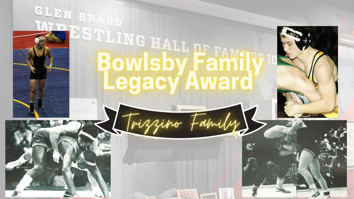 wrestlingmuseum's tweet photo. The Trizzino Family will receive the Bowlsby Family Legacy Award from our Glen Brand Wrestling Hall of Fame of Iowa on June 24, 2022, at Prairie Links Golf &amp; Event Center in Waverly, Iowa.

Purchase tickets-> https://t.co/ZUxwOoeci9

Read more-> https://t.co/gvz3vpMNKT https://t.co/ouOKB1wwfC