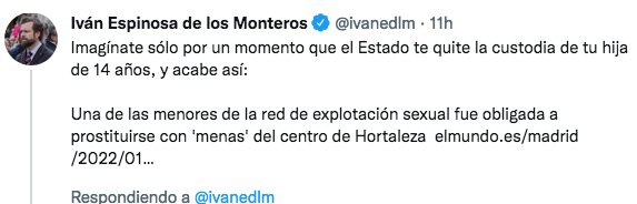 El padre vende a la niña por farlopa. Vox victimiza al padre.