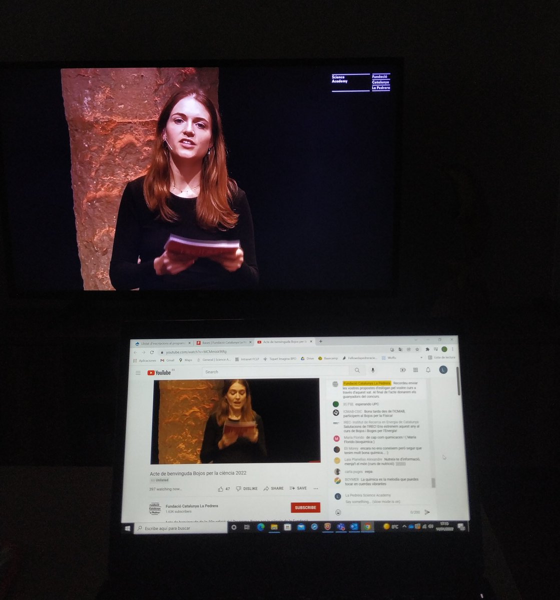 Aquest any des de casa però orgullosa de liderar aquest programa que fa 10 anys ja🥳 Gràcies equip @PedreraScience @PedreraFundacio i <a href="/judith_sabate/">Judith Sabaté dl Río</a> 🔝👏 Endavant boges i bojos per la ciència 2022!🚀