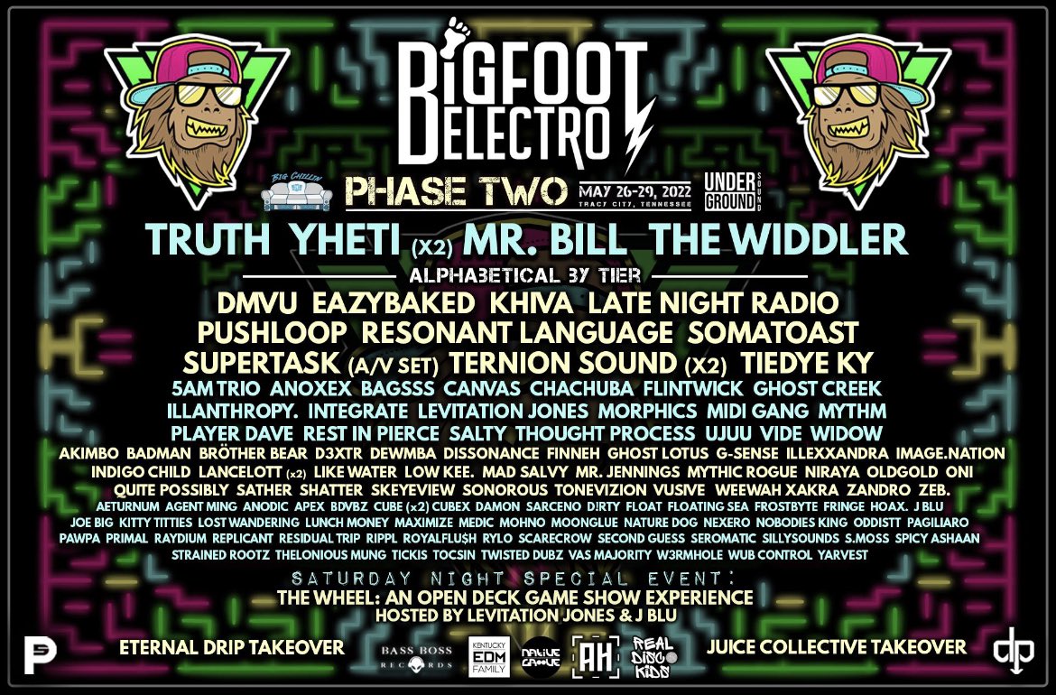 The Widdler (@the_widdler) on Twitter photo 05.26 - 05.29 | <a href="/BigfootElectro/">Bigfoot Electro Festival</a> (Tracy City, TN)
Tickets: bigfootelectro.com/tix 05.26 - 05.29 | <a href="/BigfootElectro/">Bigfoot Electro Festival</a> (Tracy City, TN)
Tickets: bigfootelectro.com/tix