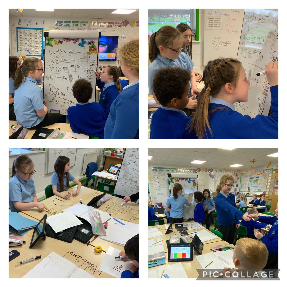 4B have been busy this week exploring shape, angles and working together to solve problems 👍🏼
