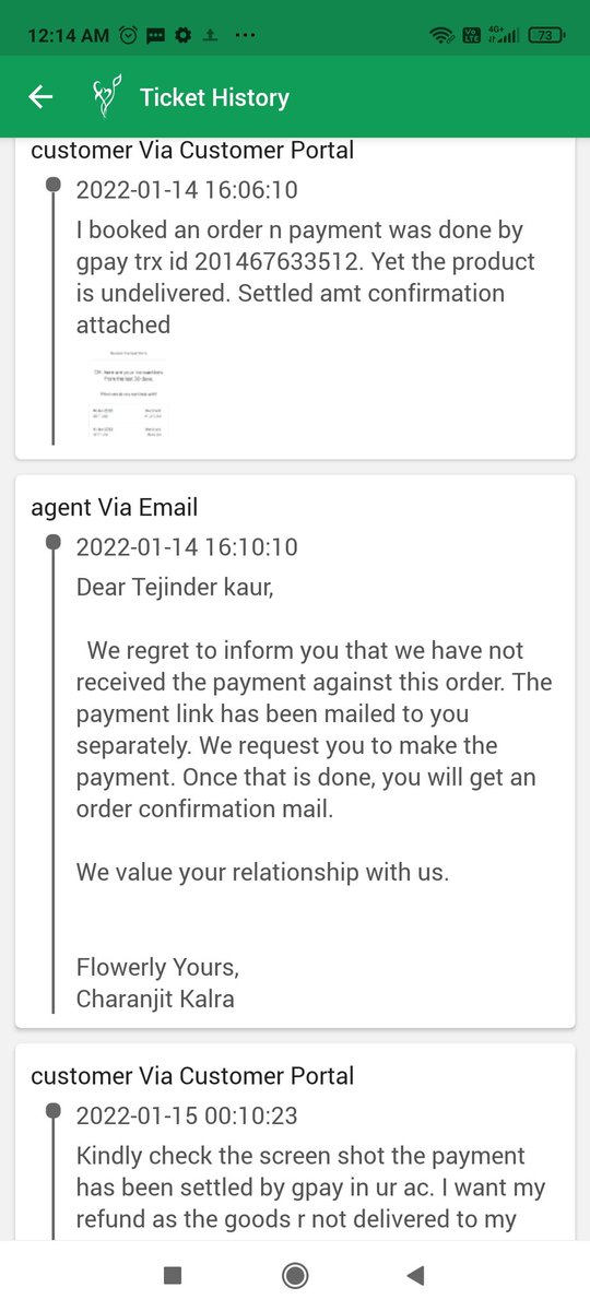 rajnisethi2's tweet photo. @FernsNPetals
Traumatised by Frensnpetals. Please don't read their reviews and get cheated. It's all fake reviews posted online. Its jus another fraud company created to loot people. They just need our money.Once they get moneythey care a damn. dont get cheated. https://t.co/OPPJXRF1FF