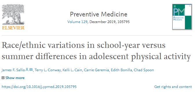 #Teens are often less #active in the #summer. At PARC we are working to change that! Learn more from our <a href="/UCSDHealth/">UC San Diego Health</a> team study bit.ly/PARCUCSD